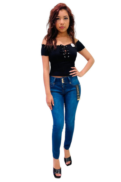 Pop That Booty Denim Jeans in Blue