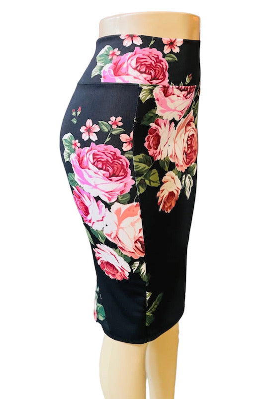 Feelin' Rosy Pencil Skirt