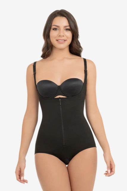 Butt-Lifting Compressive Bodysuit - Black