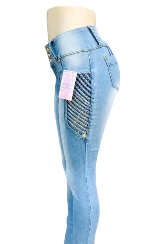 Cielo Studded See Through Jeans