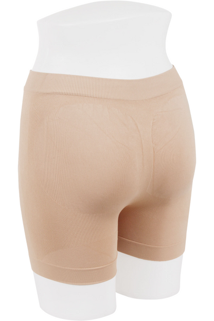 Firm Waist Control Boyshorts - Beige