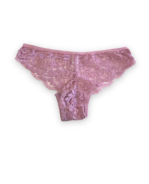 Lace Flower Cheeky Thong in "pink"