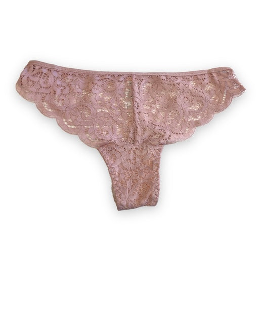 Lace Flower Cheeky Thong in "nude"