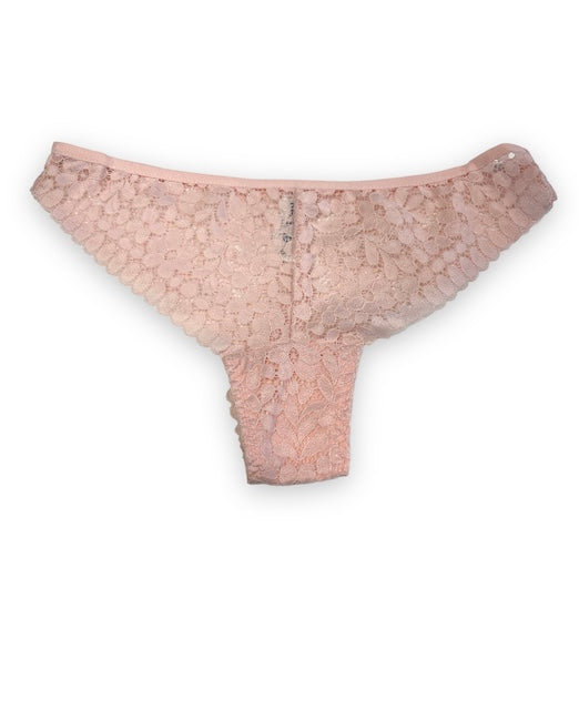 Flower Embrace Cheeky Thong in "nude pink"