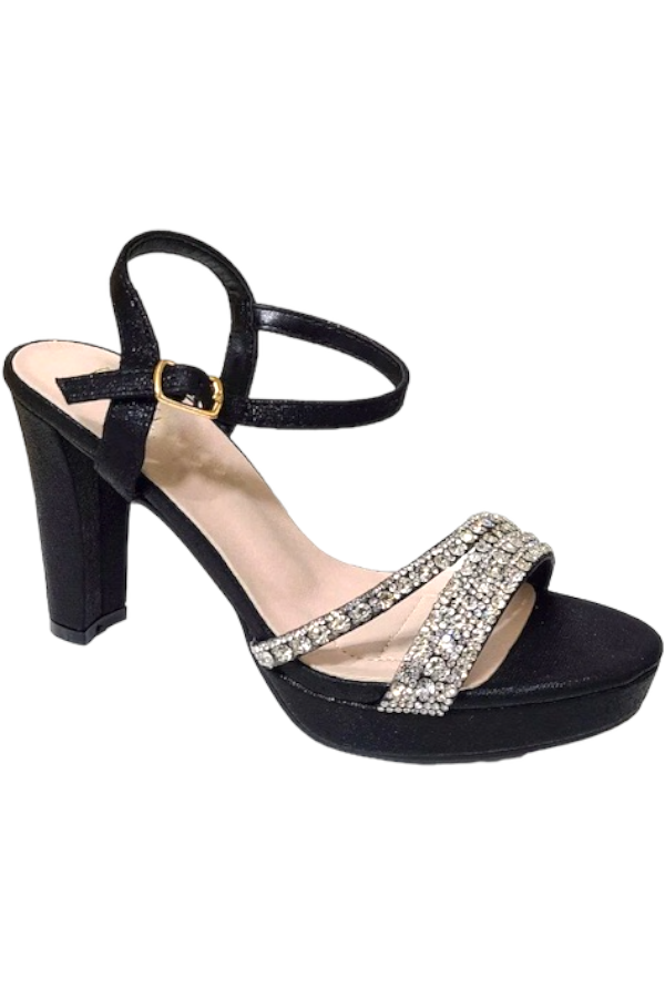 Amara 2 Rhinestone Shimmer Heel Sandals