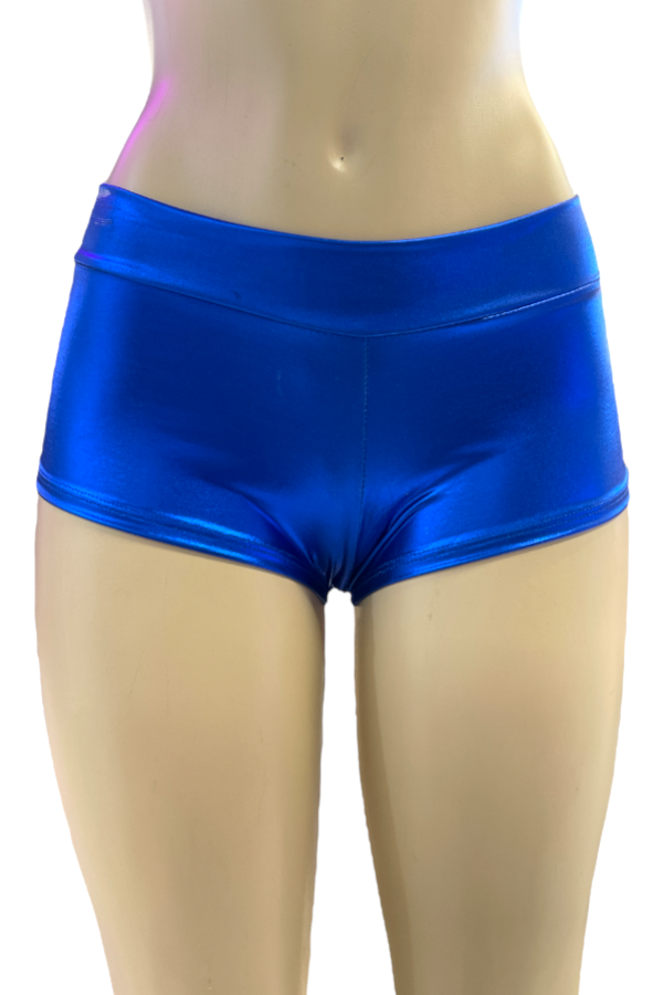 Vintage Metallic Boyshorts in Blue