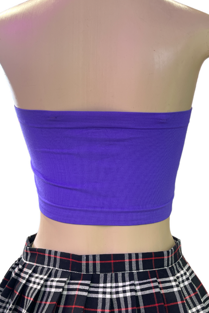 Back of Padded Bandeau in Purple
