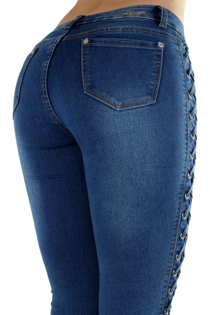 Back of Crossed Ladders Jeans