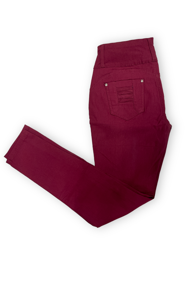 I Mean Business Pants in Burgundy Color