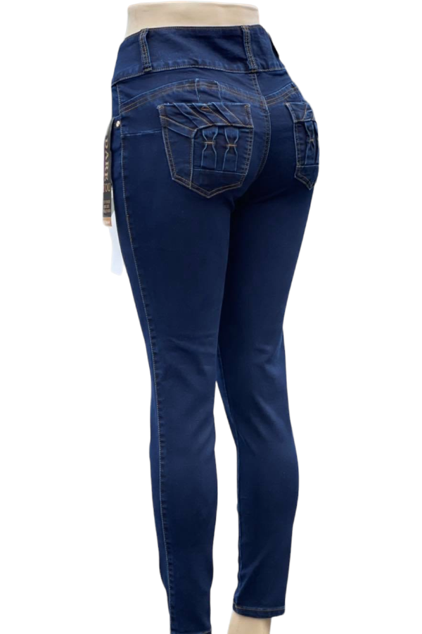 Perfect Blue Curvy Jeans - Back View