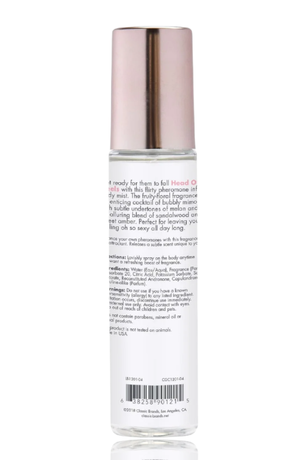 Head Over Heels Body Mist With Pheromones 3.5 Fl. Oz. - Back View