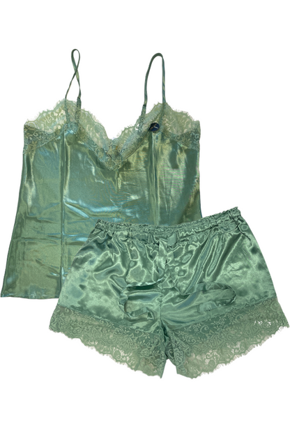 Feel Me Satin Set - Sage