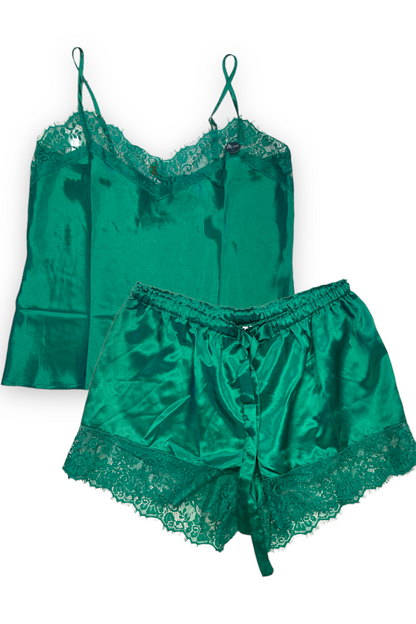 Feel Me Satin Set - Green