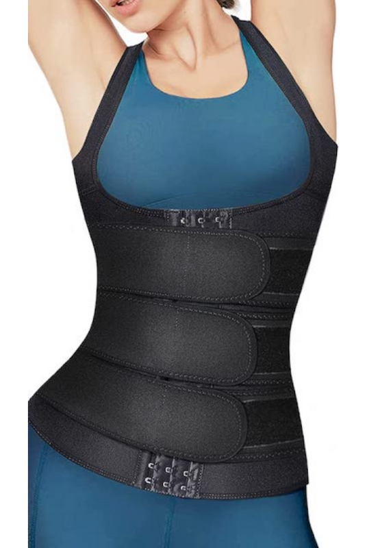 Neoprene Ultra Sweat Vest 3 Belt Wrap - Black