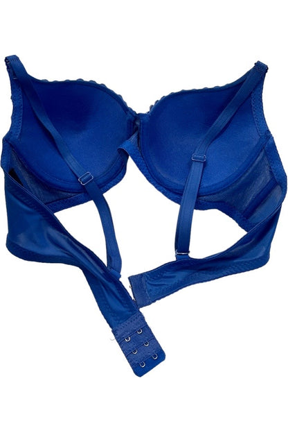 Beaded Chain Bra - Blue - Back View
