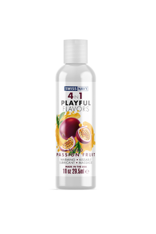 Swiss Navy 4-in-1 Playful Flavors - 1 Fl. Oz. - Passion Fruit