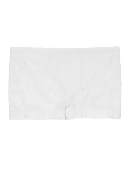 Full Coverage Microfiber Boyshort - White