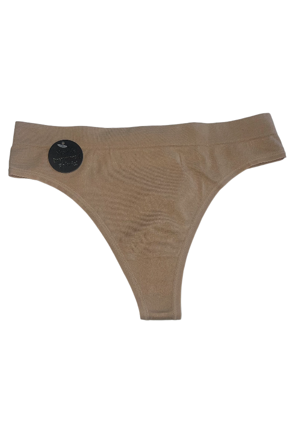 Thick Seamless Thong - Beige