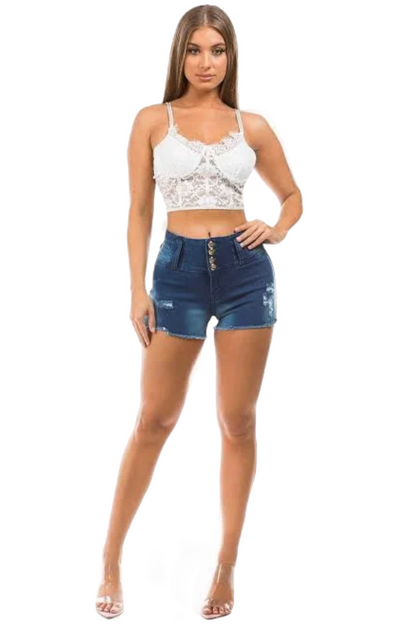 Call Me Bella Shorts - Blue