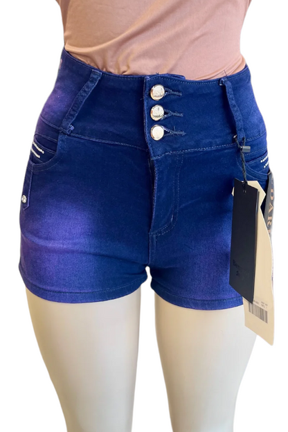 Studded Purple Shorts - Purple