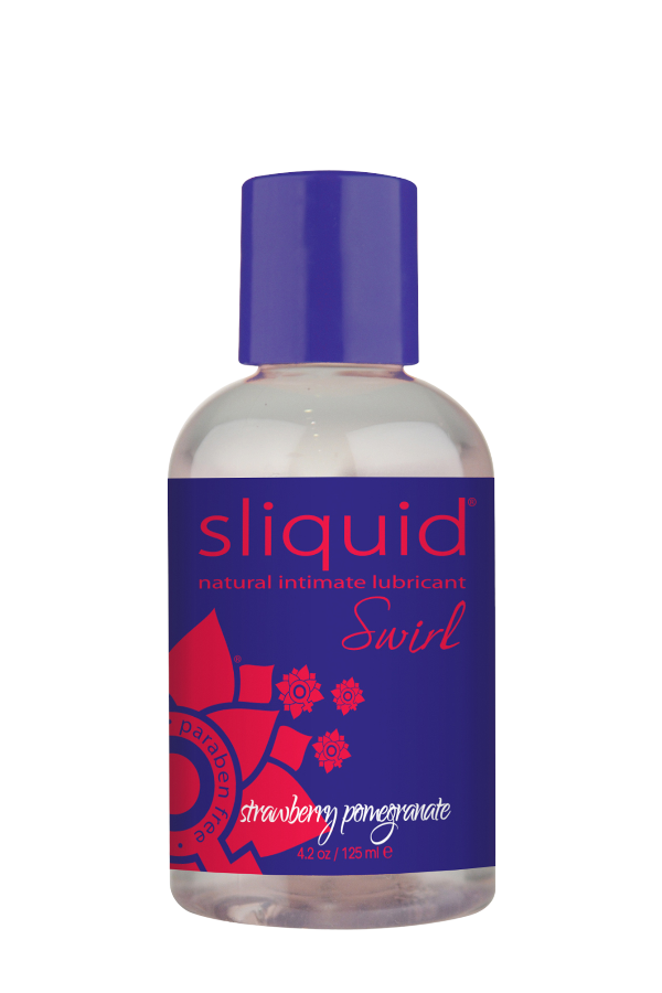 Sliquid Natural Lubricant - Swirl - Strawberry Pomegranate - 4.2 fl oz