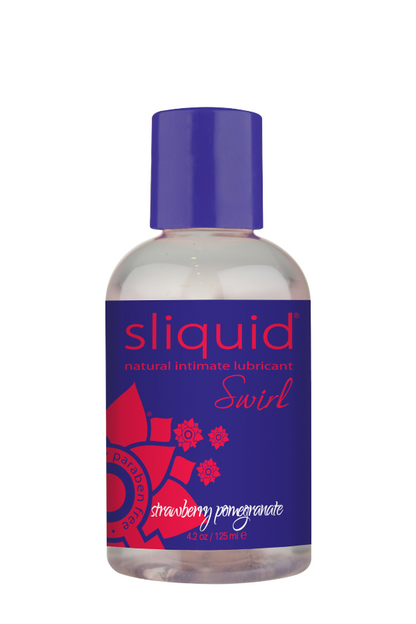Sliquid Natural Lubricant - Swirl - Strawberry Pomegranate - 4.2 fl oz