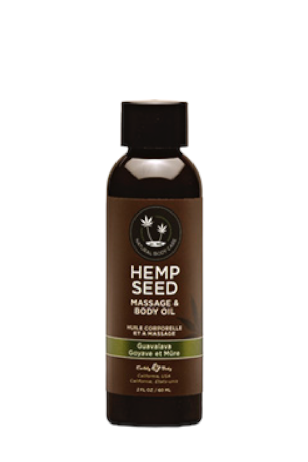 Hemp Seed Massage & Body Oil - Guavalava - 2 fl oz