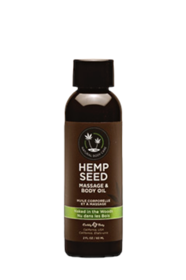 Hemp Seed Massage & Body Oil - Naked In The Woods - 2 fl oz