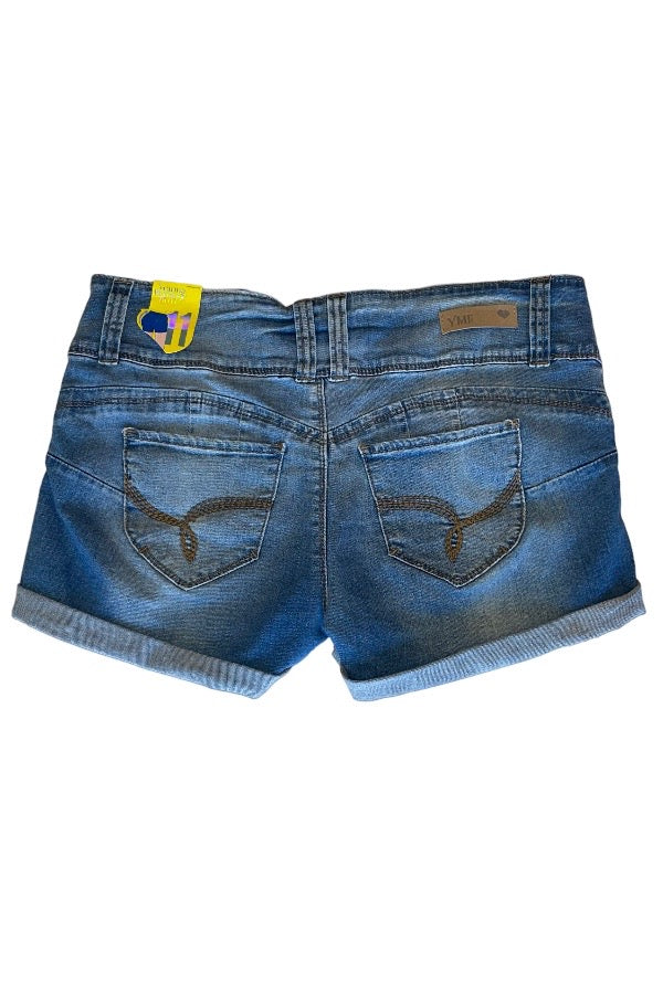 Wanna Betta Butt? Distressed Shorts - Light Blue