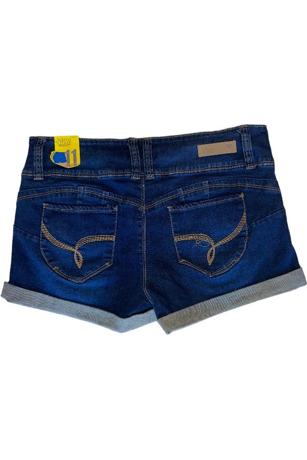 Wanna Betta Butt? Distressed Shorts - Navy