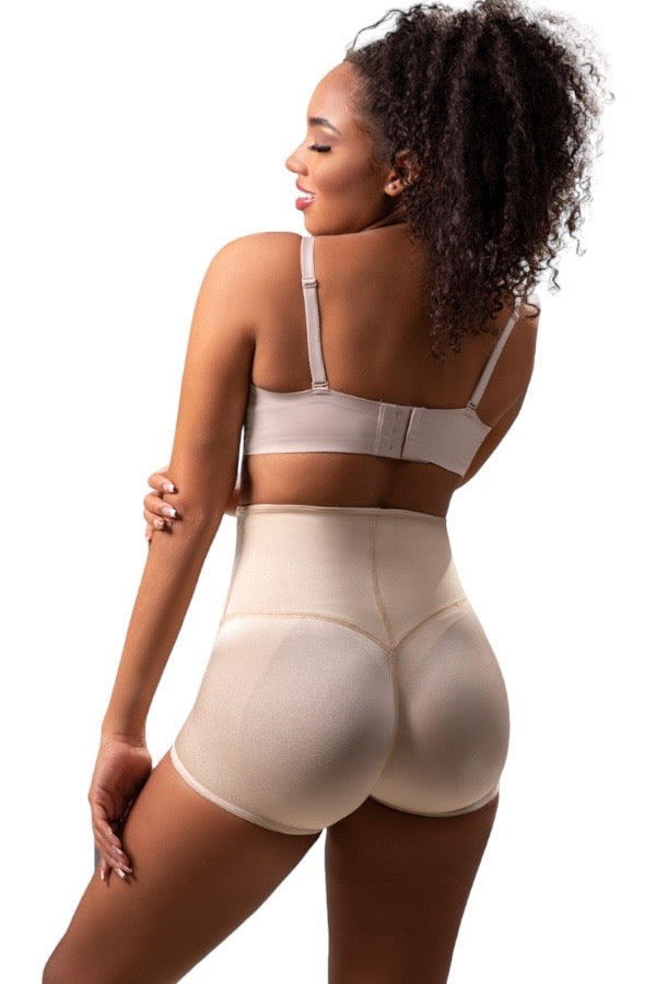 Butt Lifter Panty Short - Beige - Back View