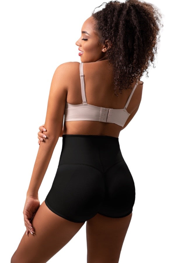 Butt Lifter Panty Short - Black - Back View