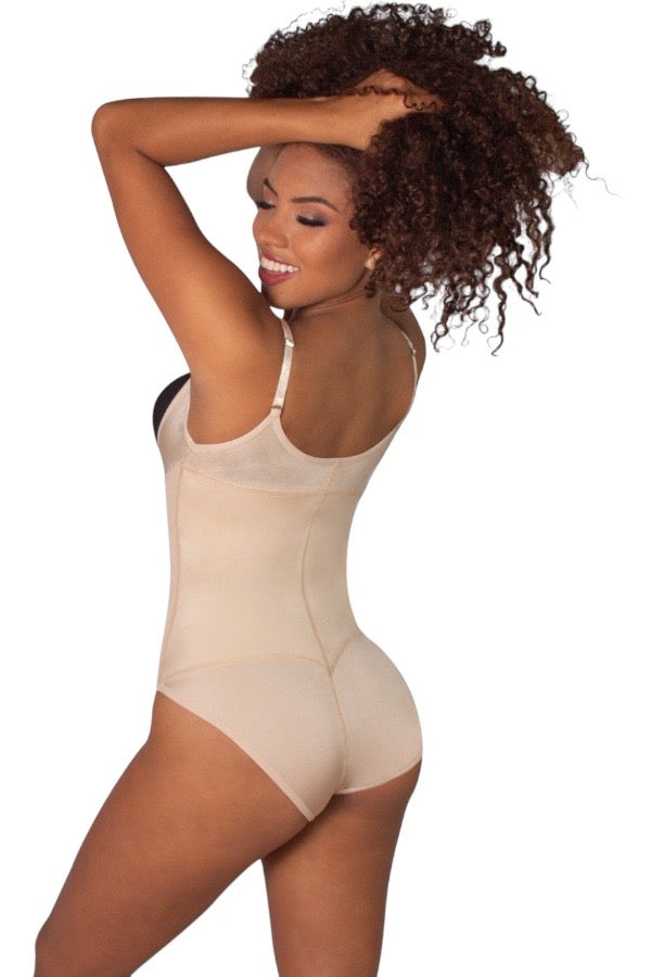 Evonne Thermic Bikini Bodysuit Shaper - Beige - Back View