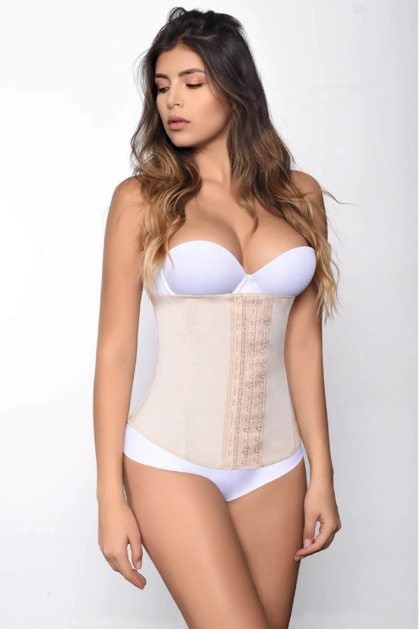 Valerie Thermal Waist Cincher (3 Rows) - Beige