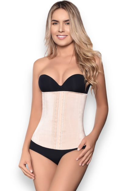 Valerie Thermal Waist Cincher (2 Rows) - Beige
