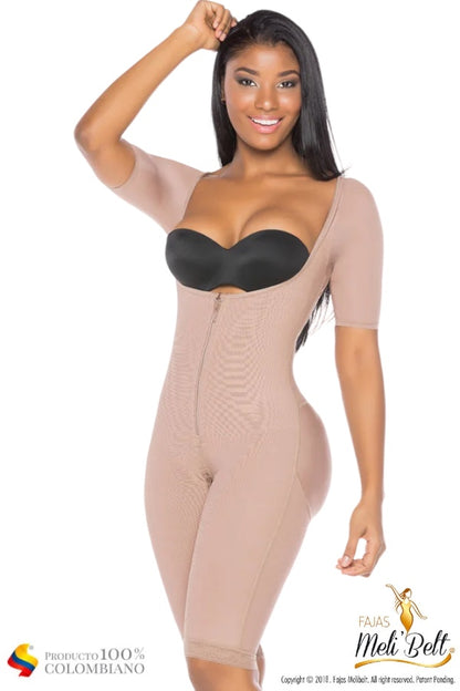 Veronica Zipper Full Body Shaper - Cocoa