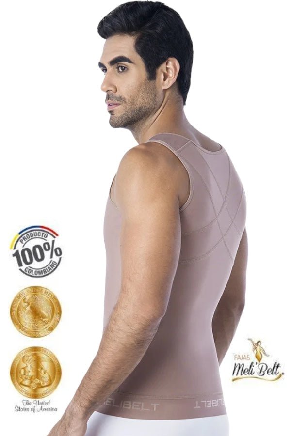 Men's Vest W/ Zipper - Cocoa