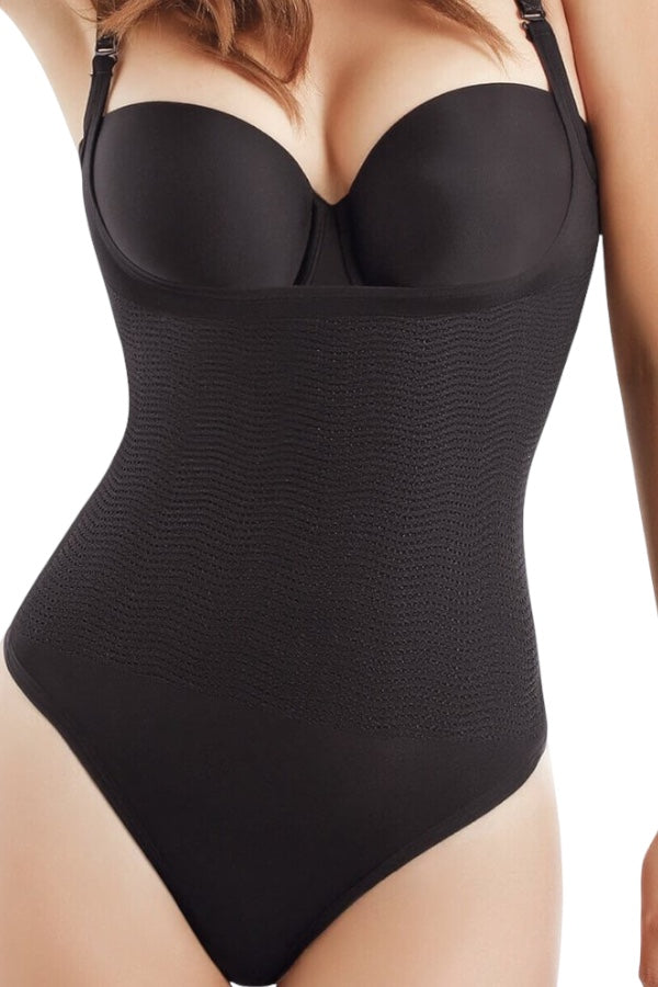 Thong Body Shaper With Aloe Vera - Black