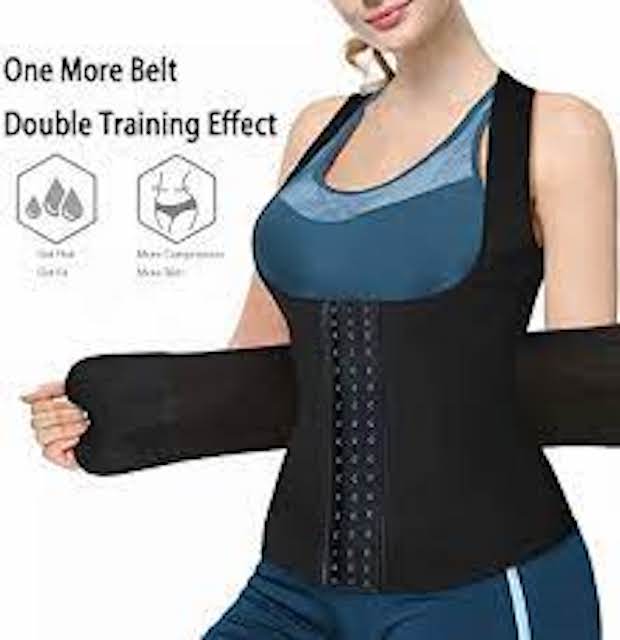 Neoprene Ultra Sweat Vest Wrap in black. One more belt. Double training effect. 