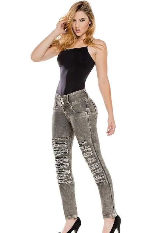 Alexandria Original Colombian Jeans in grey color