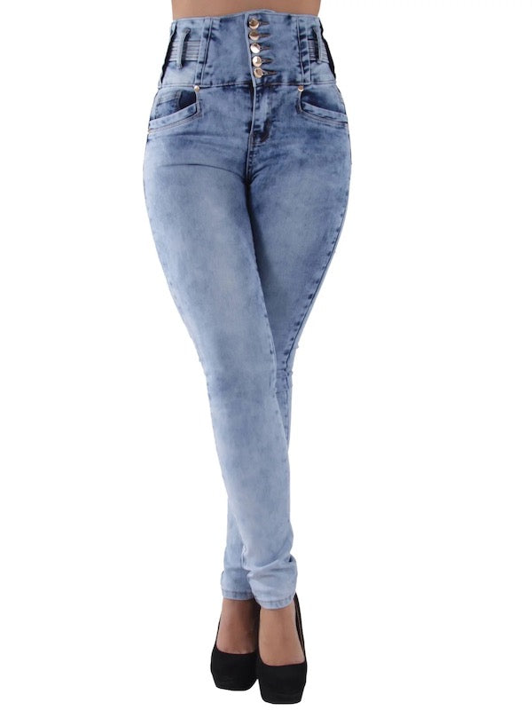 Lina Wide Belted High Rise Jeans