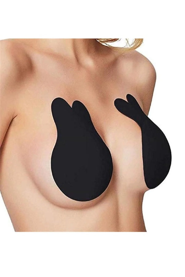 Breast Lift Pasties Bunny Ear - Black