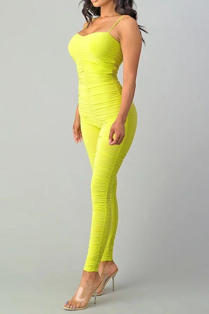 Sweetheart All Around Ruched Jumpsuit