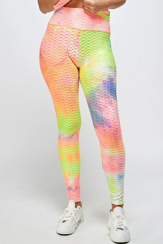 Brazilian Tye Dye Leggings - Rainbow