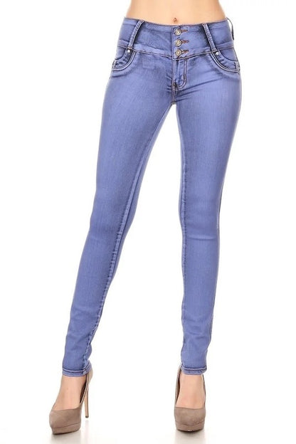 Bowtie Until Sunset Jeans in Blue