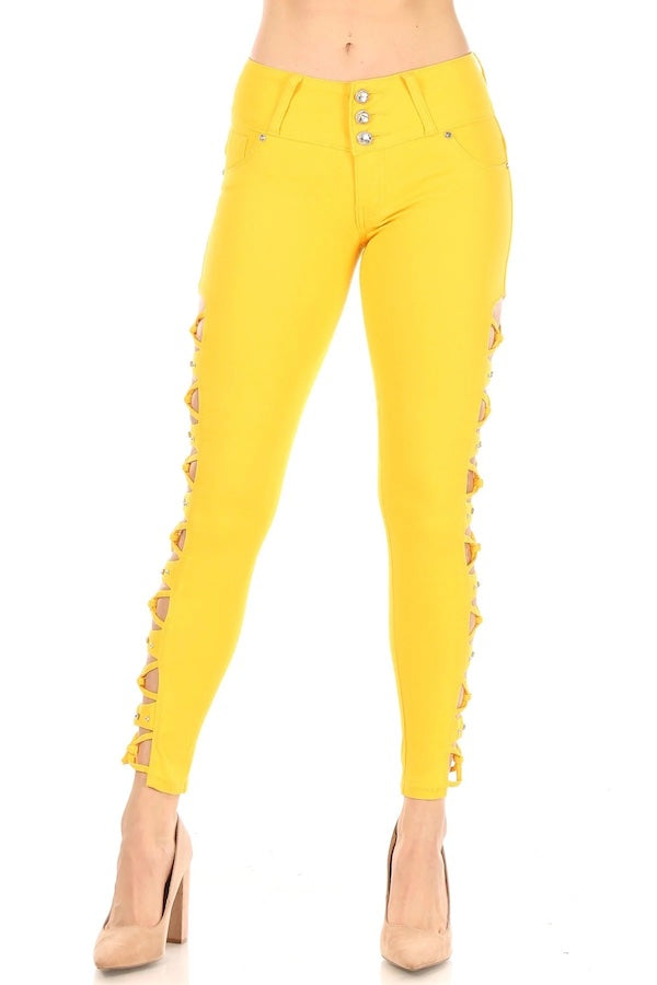 Have it All Together Jeans - Yellow