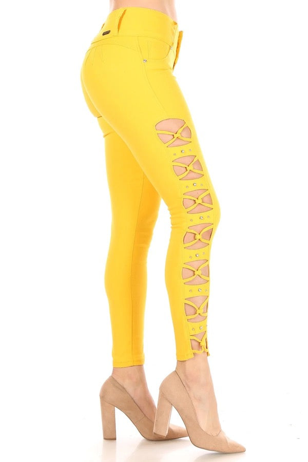 Have it All Together Jeans - Yellow