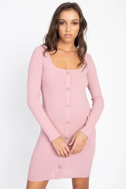 Warm Weekends Dress in pink color