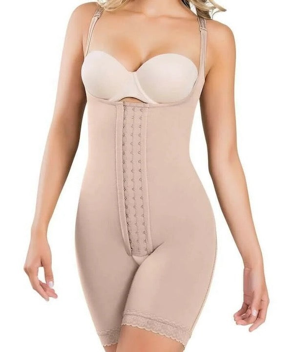 Firm Control Mid Thigh Body Shaper - Rose