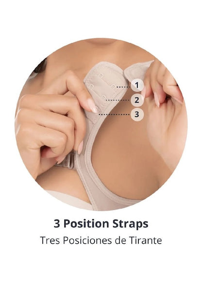 Mid Thigh Body Shaper W/ Wide Padded Straps